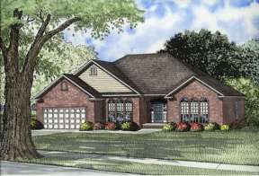 Traditional House Plan #110-00596 Elevation Photo