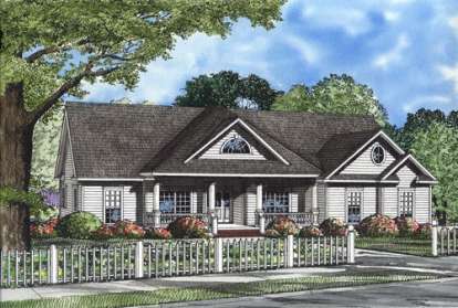 3 Bed, 2 Bath, 2163 Square Foot House Plan - #110-00597