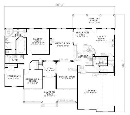 Main Floor  for House Plan #110-00597