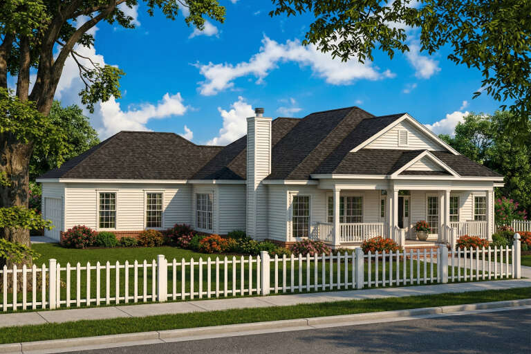 House Plan House Plan #5547 Angled Front Elevation