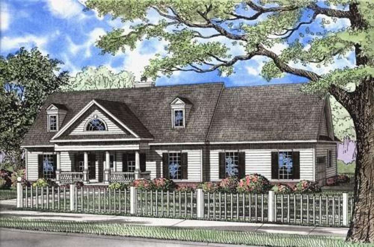 Country House Plan #110-00599 Elevation Photo