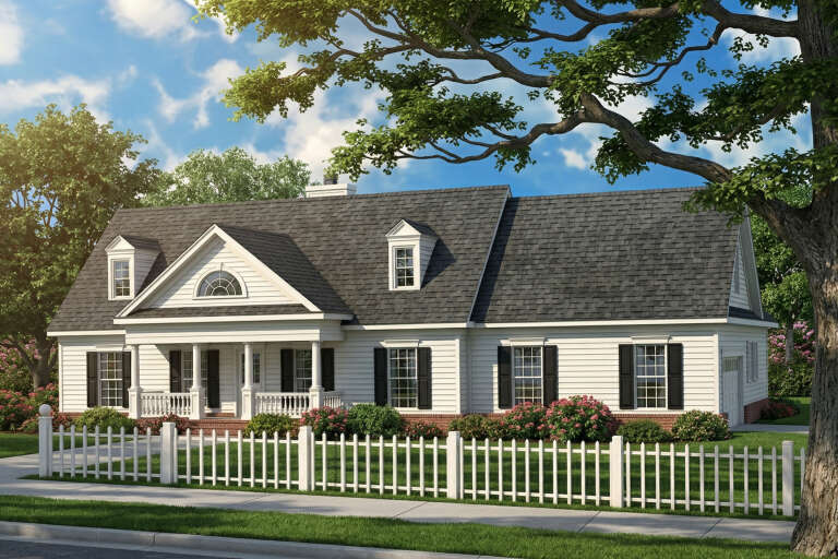 House Plan House Plan #5548 Angled Front Elevation