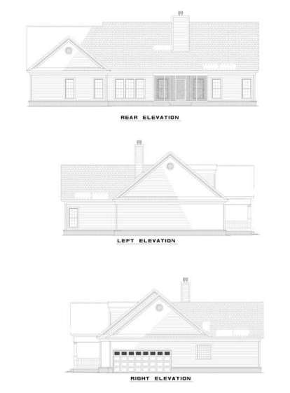 Country House Plan #110-00599 Elevation Photo