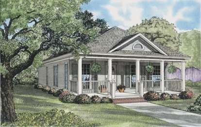 2 Bed, 2 Bath, 1120 Square Foot House Plan - #110-00600