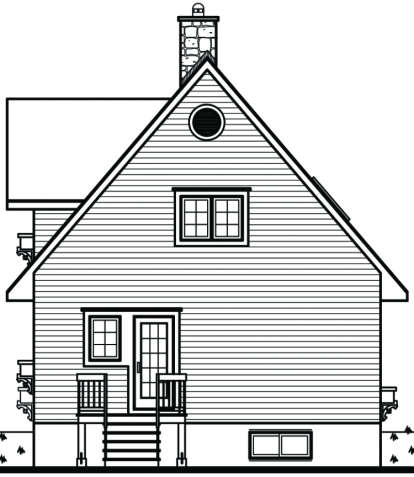 Vacation House Plan #034-00136 Elevation Photo