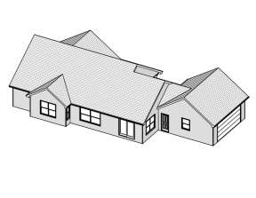 Ranch House Plan #849-00058 Elevation Photo