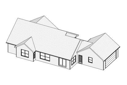 Ranch House Plan #849-00058 Elevation Photo