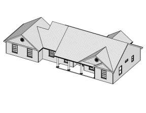Ranch House Plan #849-00058 Elevation Photo