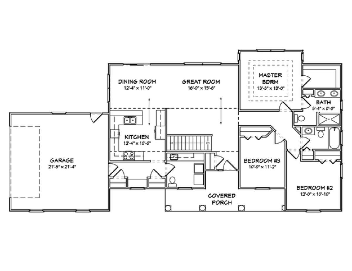 Floorplan 1 for House Plan #849-00058