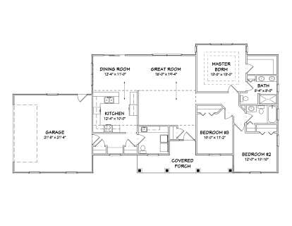 Floorplan 1 for House Plan #849-00058