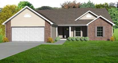 Ranch House Plan #849-00059 Elevation Photo