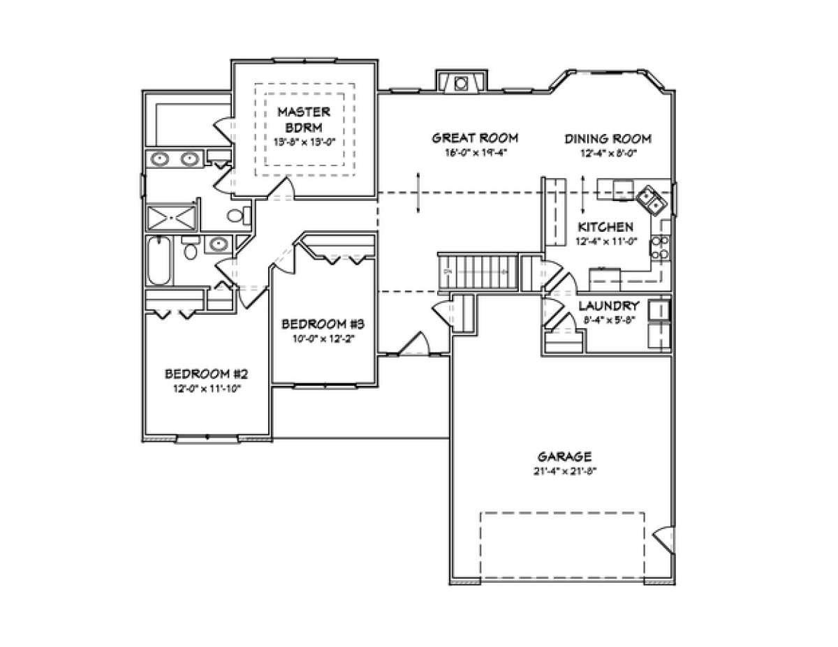 Floorplan 1 for House Plan #849-00060