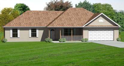 Country House Plan #849-00065 Elevation Photo