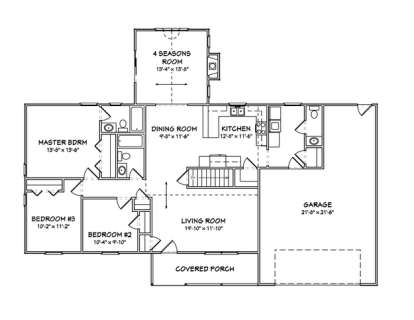 Floorplan 1 for House Plan #849-00065