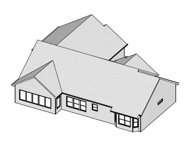Ranch House Plan #849-00067 Elevation Photo