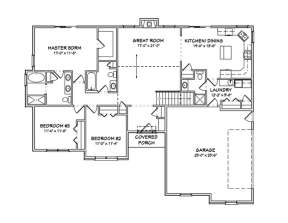 Floorplan 1 for House Plan #849-00071