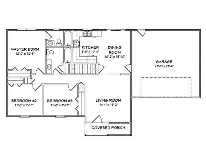 Floorplan 1 for House Plan #849-00075
