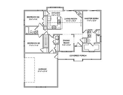 Floorplan1 for House Plan #849-00081