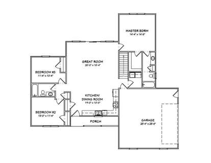 Floorplan1 for House Plan #849-00082
