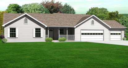 3 Bed, 2 Bath, 1798 Square Foot House Plan - #849-00084