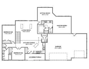 Floorplan 1 for House Plan #849-00084