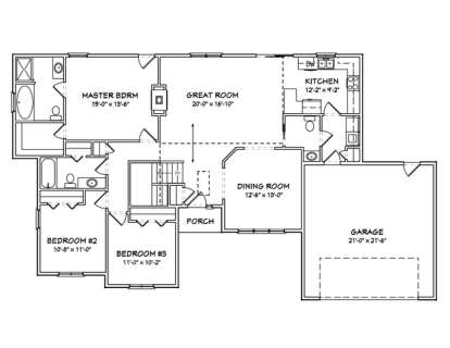 Floorplan1 for House Plan #849-00091