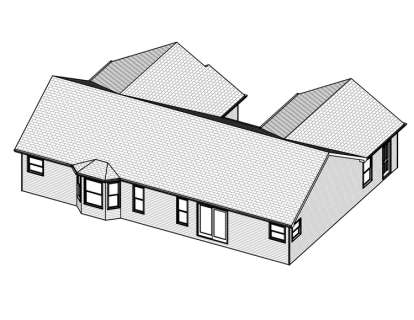 Ranch House Plan #849-00095 Elevation Photo