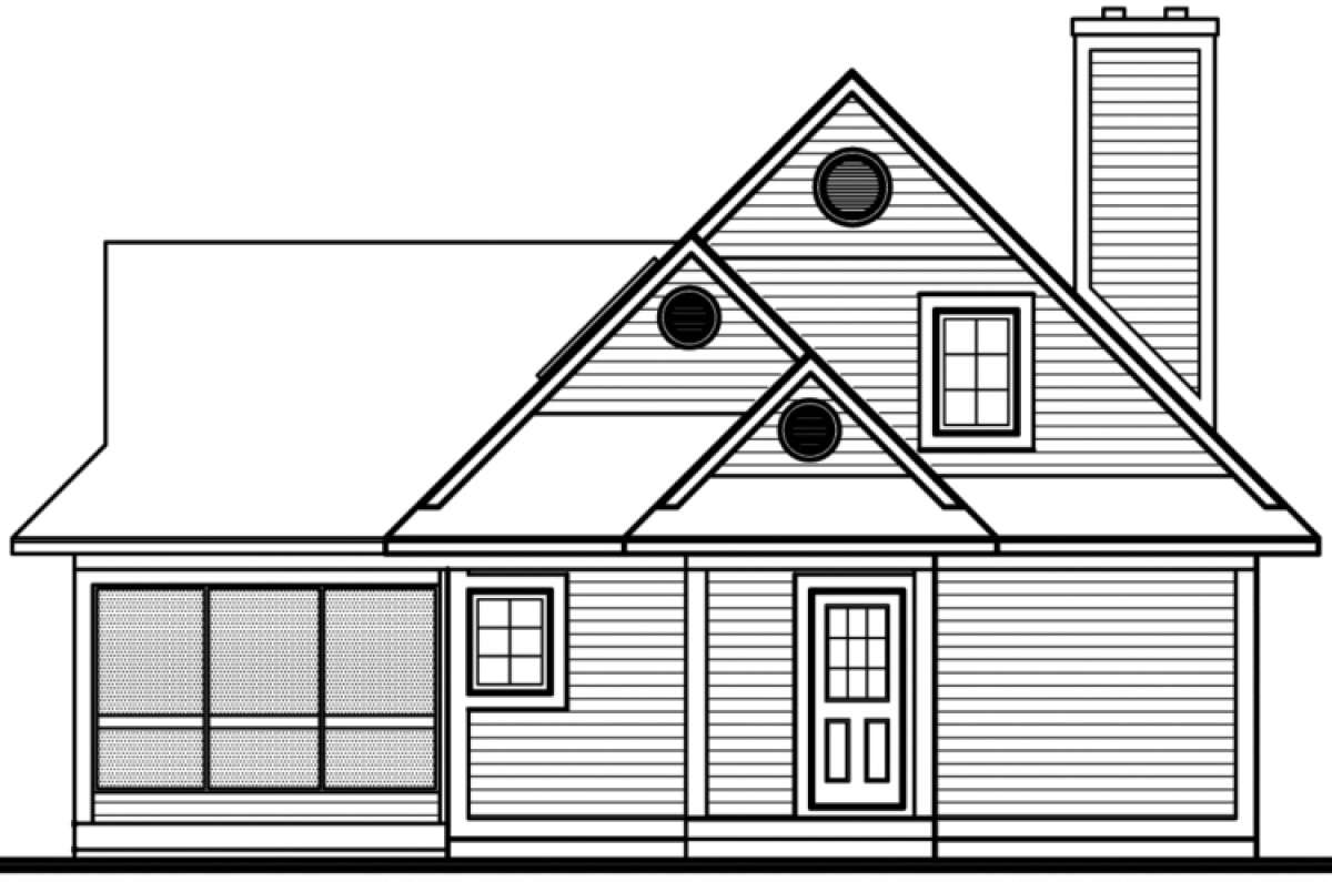 Country House Plan #034-00139 Elevation Photo