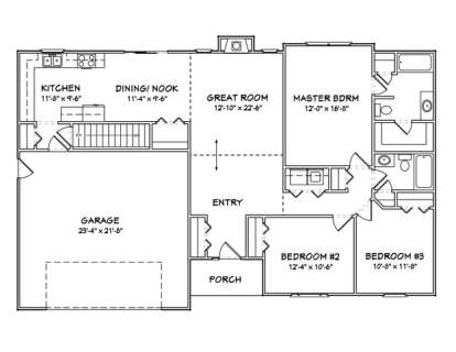 Floorplan1 for House Plan #849-00098