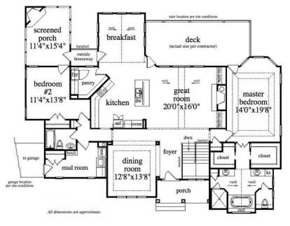 Main Level for House Plan #5458-00001