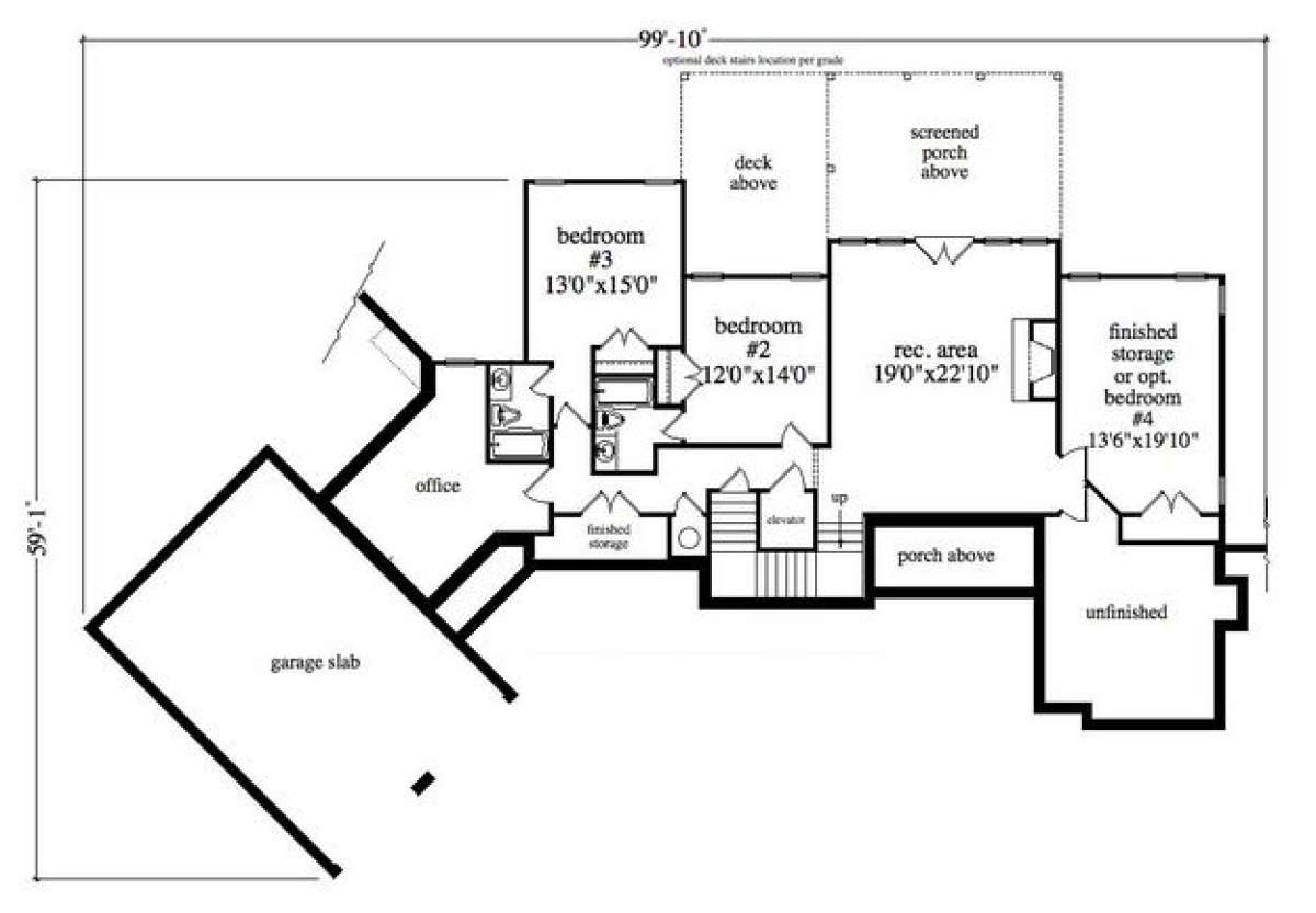 Terrace Level for House Plan #957-00002
