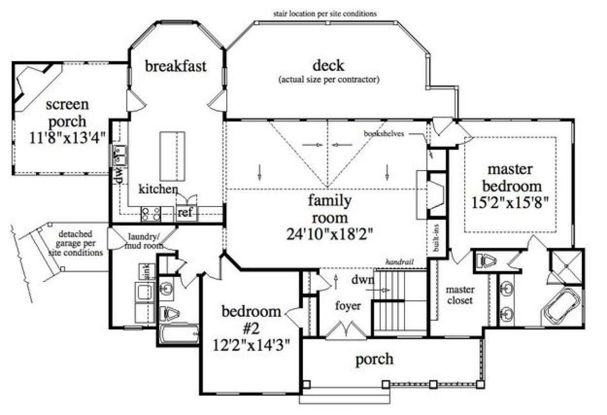 Main Level for House Plan #957-00004
