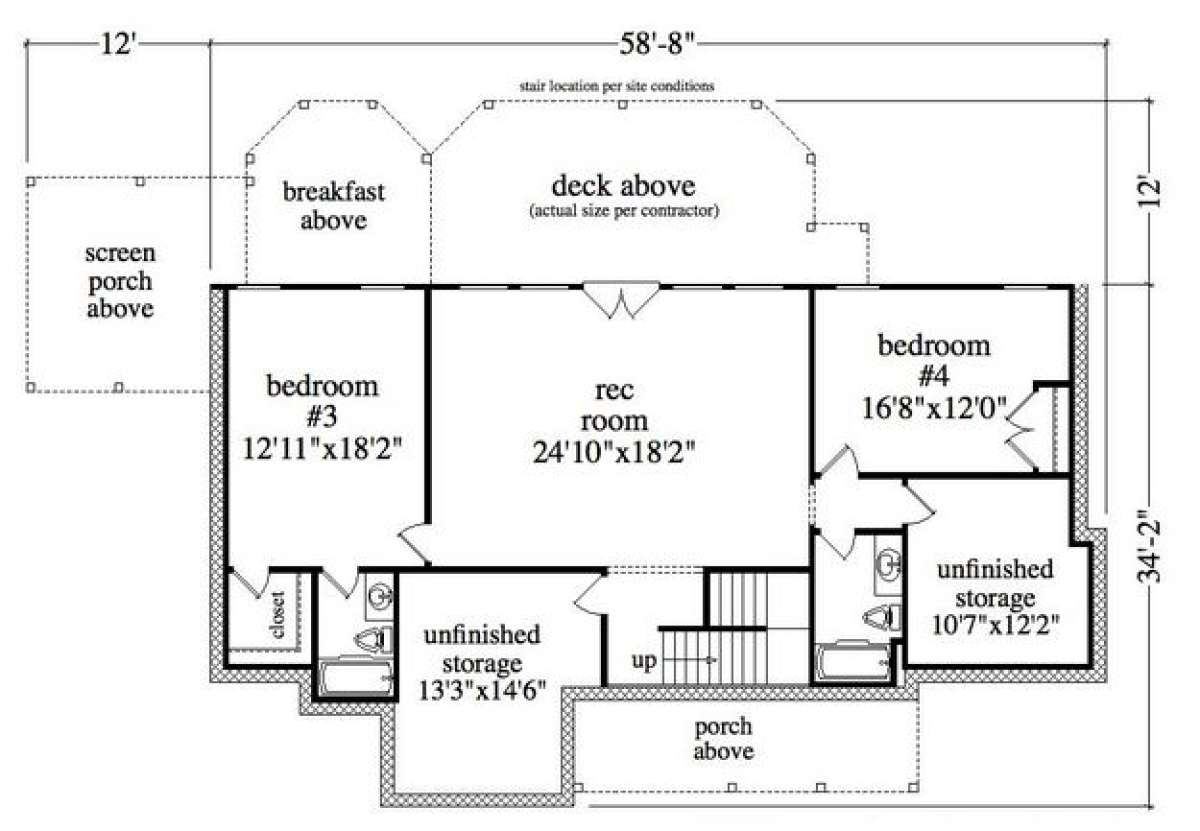 Terrace Level for House Plan #957-00004