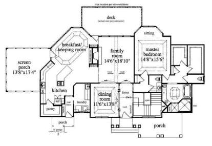 Main Level for House Plan #5458-00005