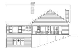 Cabin House Plan #957-00007 Elevation Photo