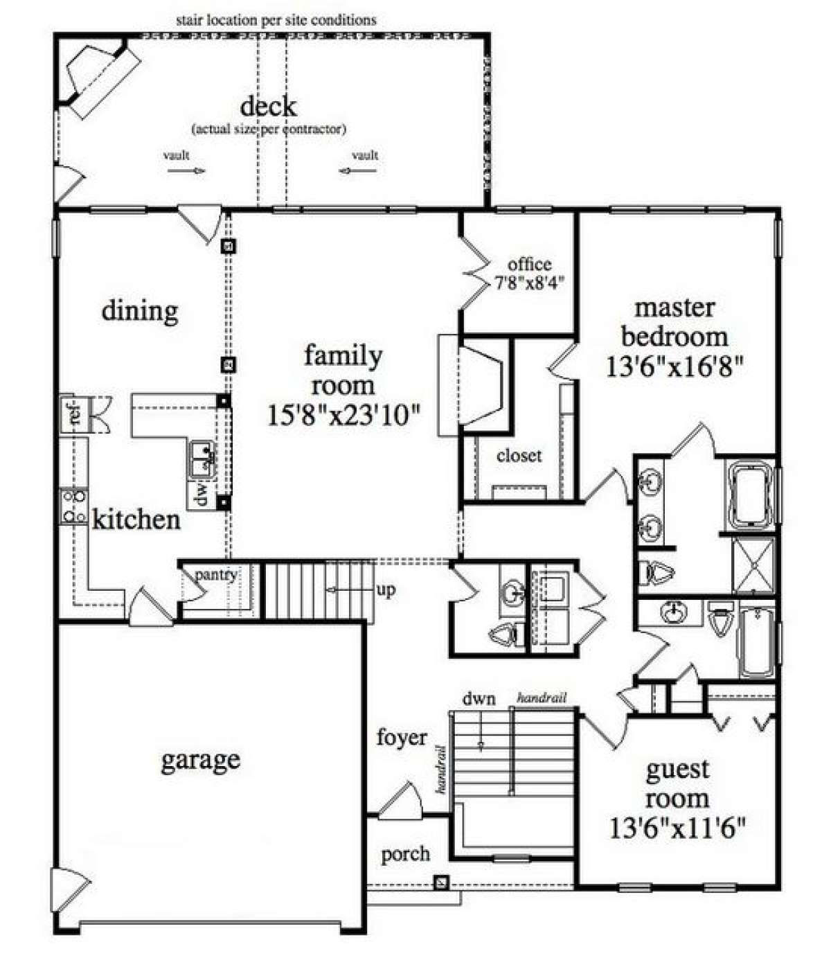 Main Level for House Plan #957-00007