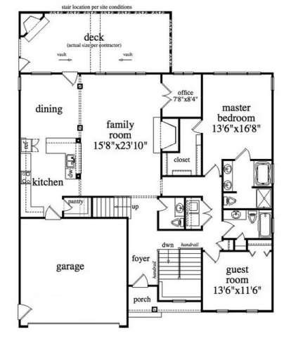 Main Level for House Plan #5458-00007