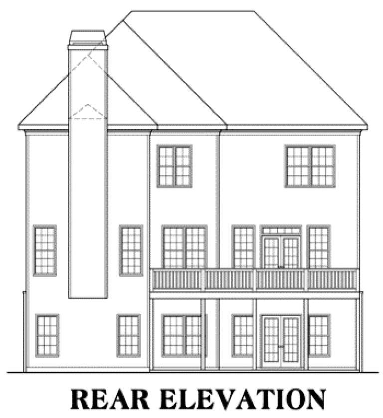 European House Plan #009-00039 Elevation Photo
