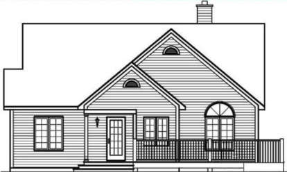 Vacation House Plan #034-00140 Elevation Photo