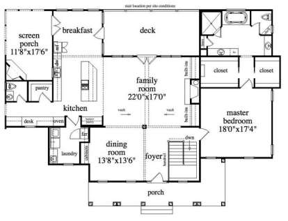 Main Level for House Plan #5458-00009