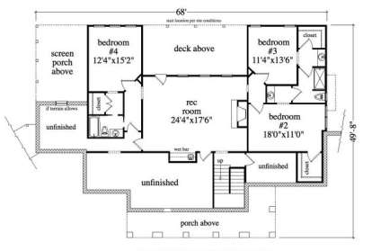 Terrace Level for House Plan #957-00009