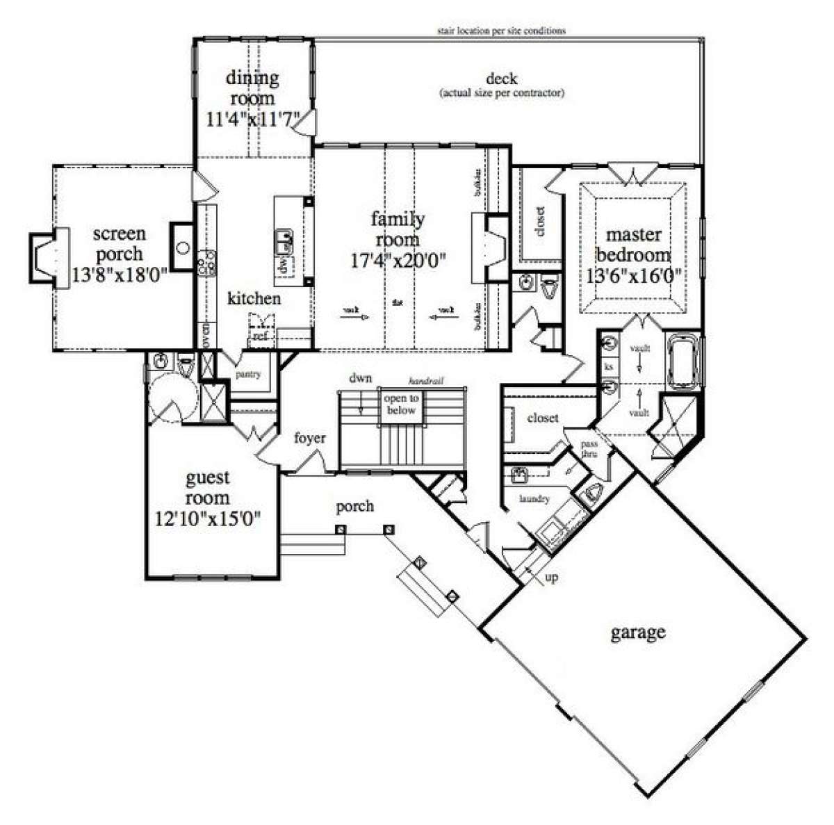 Main Level for House Plan #957-00010