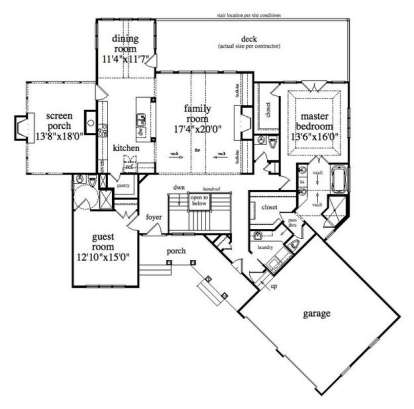 Main Level for House Plan #5458-00010