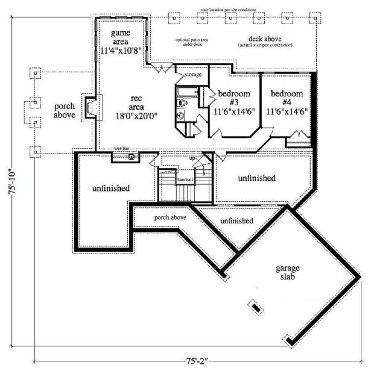 Terrace Level for House Plan #957-00010