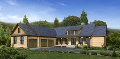 Mountain House Plan #5458-00011 Elevation Photo