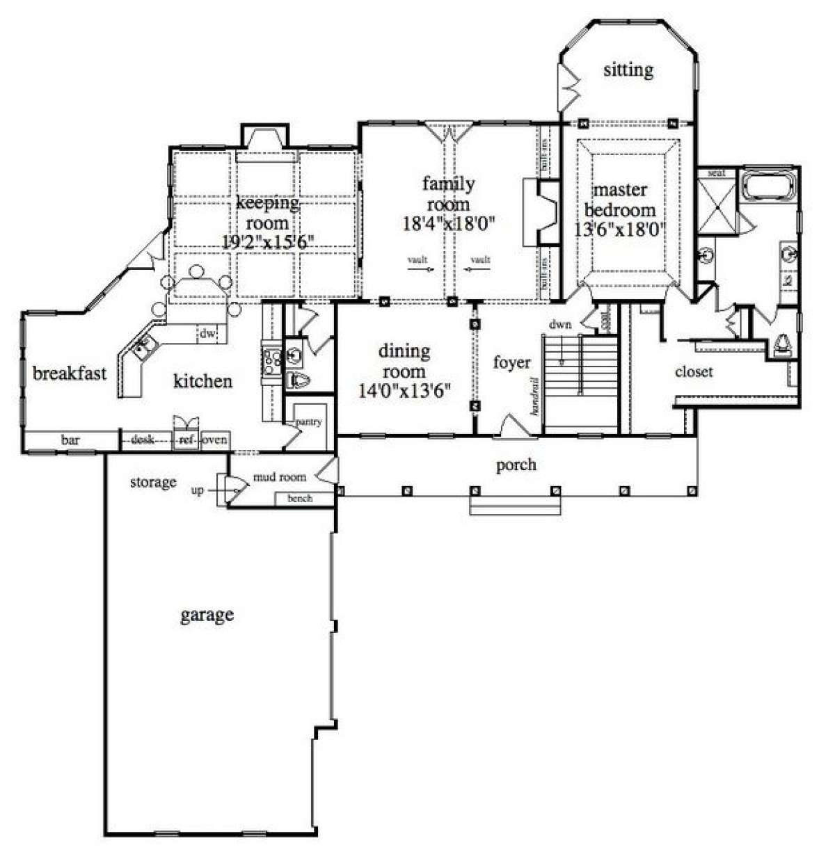 Main Level for House Plan #957-00011