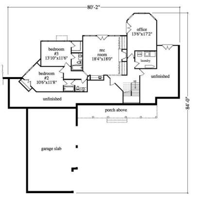 Terrace Level for House Plan #5458-00011