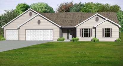 3 Bed, 2 Bath, 1806 Square Foot House Plan - #849-00099