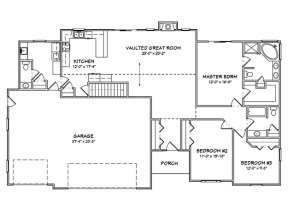 Floorplan 1 for House Plan #849-00099