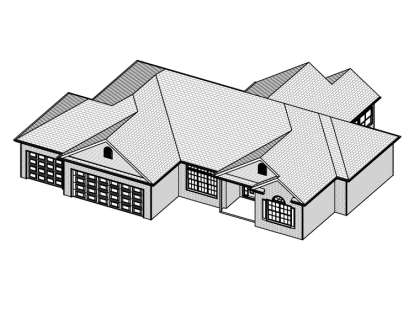 Ranch House Plan #849-00103 Elevation Photo